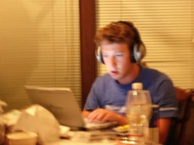 Zuckerberg Working